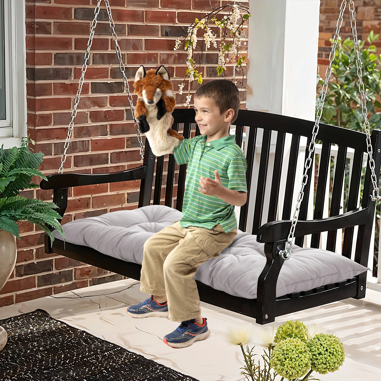 Garden Bench Cushion – Indoor & Outdoor Waterproof Padded Seat Pad for 2 or 3 Seater Benches Cushion Pation - Tophatter Daily Deals