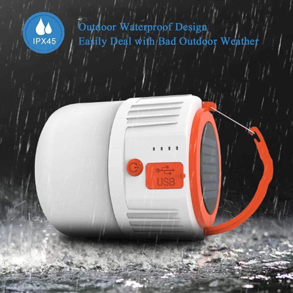 Lights for Camping Tents - Solar 42LEDs Camping Light Tent Lamp USB Rechargeable Lantern Flashlight UK Outdoor Recreation - Tophatter Daily Deals