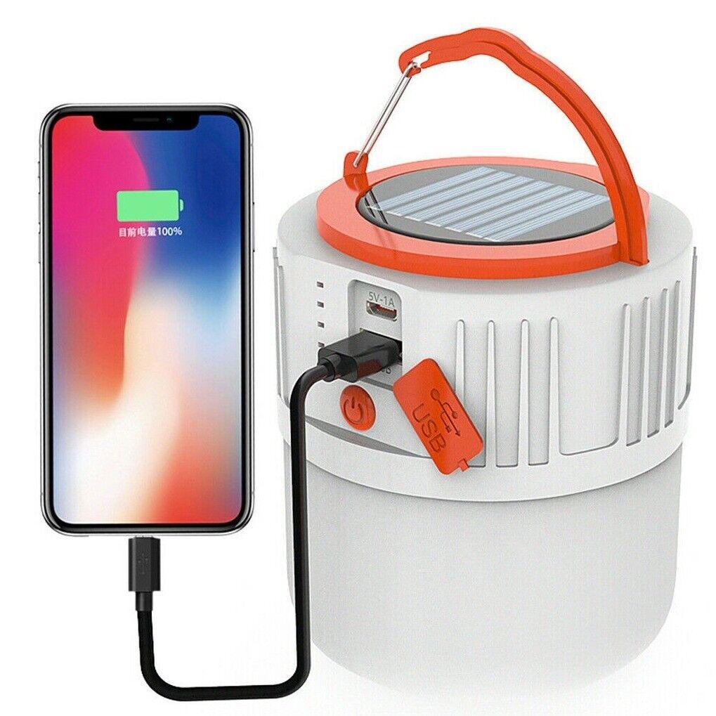Lights for Camping Tents - Solar 42LEDs Camping Light Tent Lamp USB Rechargeable Lantern Flashlight UK Outdoor Recreation - Tophatter Daily Deals