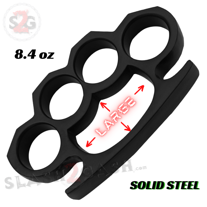 Large Crown Knuckles Solid Steel Paper Weight - Black Belt Buckle - Tophatter Daily Deals