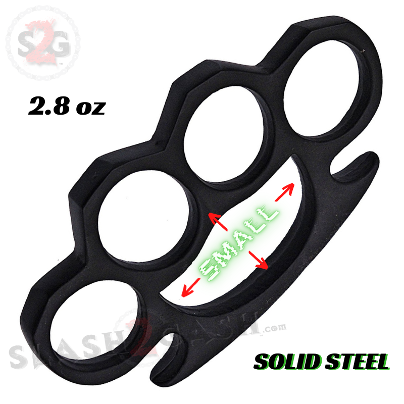 Crown Knuckles Solid Steel Open Paper Weight - 3 Sizes, asst. colors Small - Black Belt Buckle - Tophatter Daily Deals