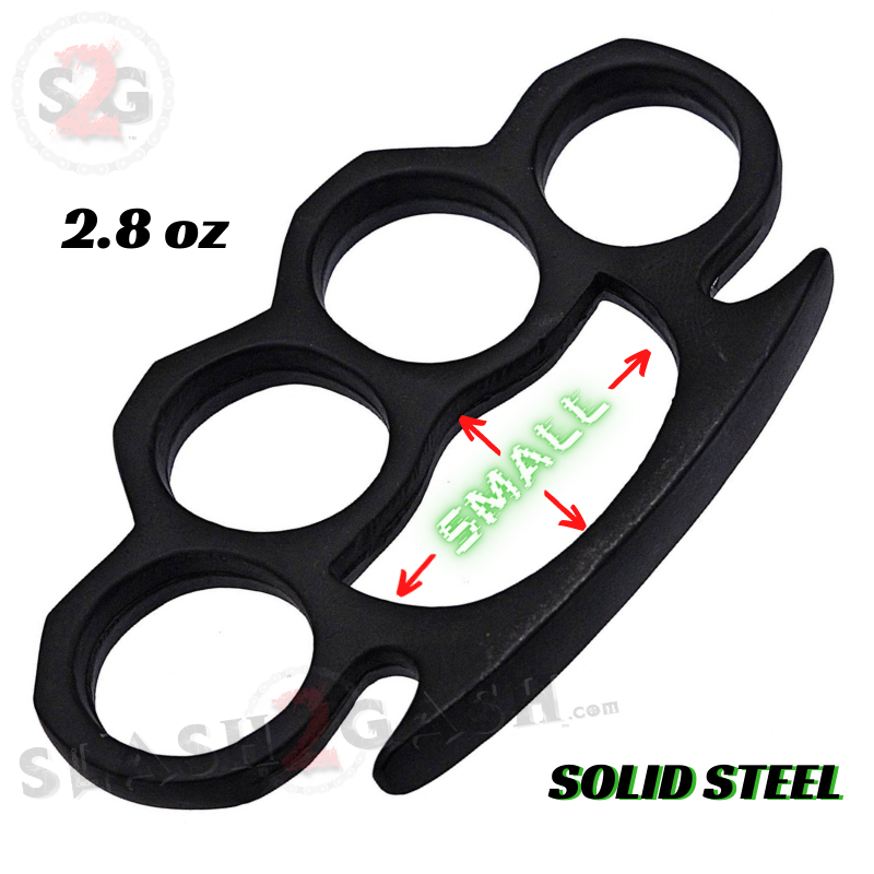 Small Crown Knuckles Solid Steel Paper Weight - Black Belt Buckle - Tophatter Daily Deals