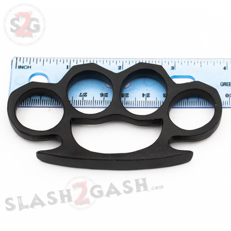 Small Crown Knuckles Solid Steel Paper Weight - Black Belt Buckle - Tophatter Daily Deals