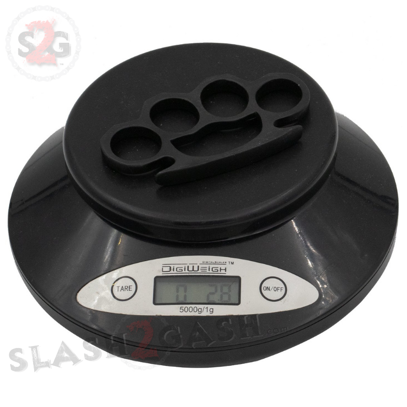 Small Crown Knuckles Solid Steel Paper Weight - Black Belt Buckle - Tophatter Daily Deals