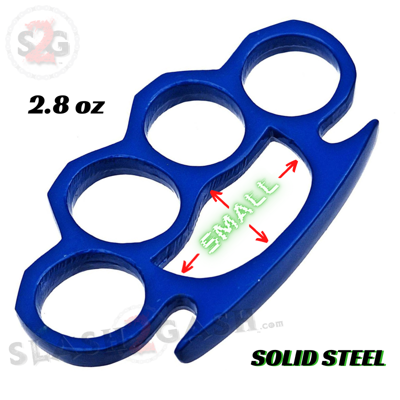 Small Crown Knuckles Solid Steel Paper Weight - Blue Belt Buckle - Tophatter Daily Deals