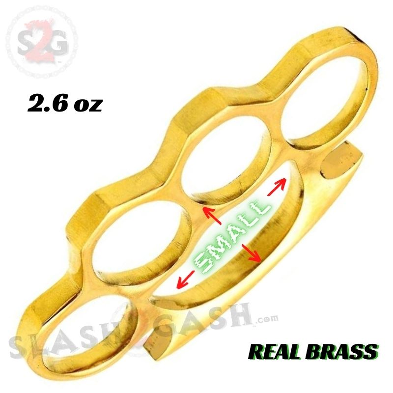 Small Crown Knuckles Solid Steel Paper Weight - REAL Brass Small - REAL Brass Belt Buckle - Tophatter Daily Deals