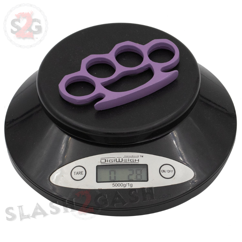 Small Crown Knuckles Solid Steel Paper Weight - Purple Belt Buckle - Tophatter Daily Deals