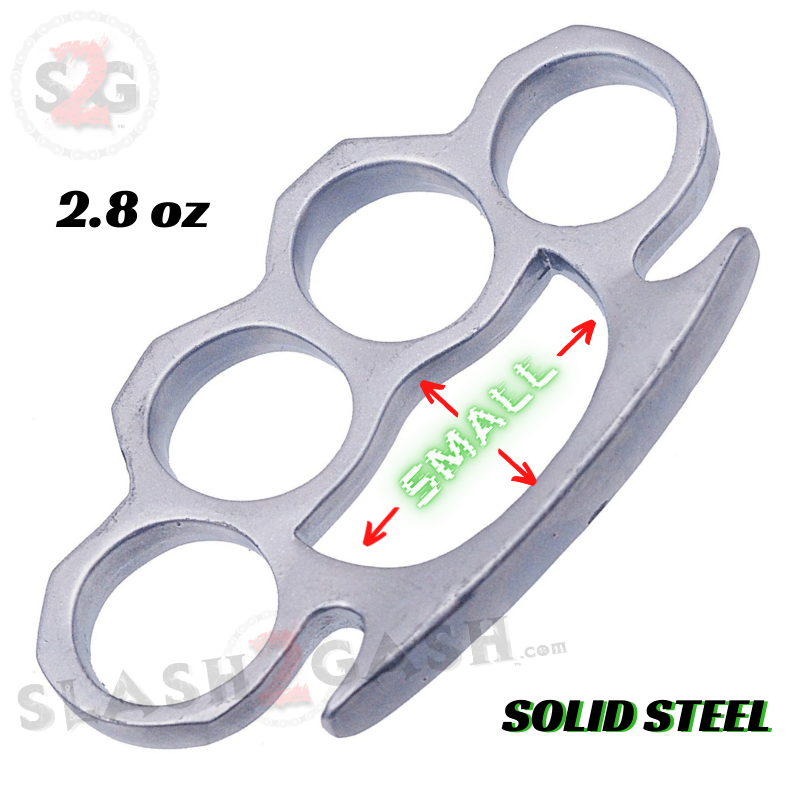 Small Crown Knuckles Solid Steel Paper Weight - Silver Belt Buckle - Tophatter Daily Deals