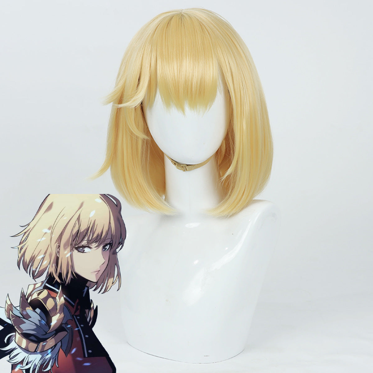 Solo Leveling Anime Cha Hae-In Golden Cosplay Wig Wig - Tophatter Daily Deals