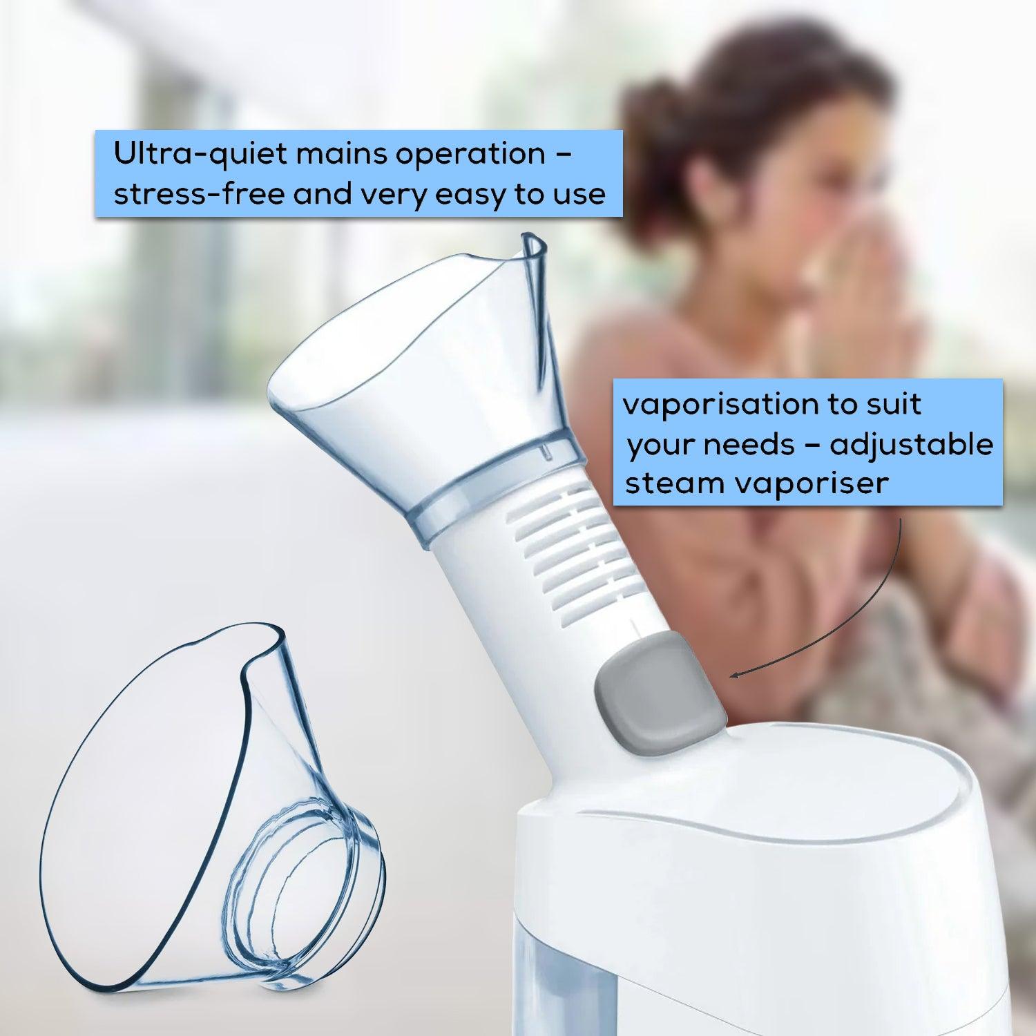 Sinus Steam Inhaler - Electric Si40 Warm Steam Inhaler Nasal Sinus Vaporiser Health Care - Tophatter Daily Deals