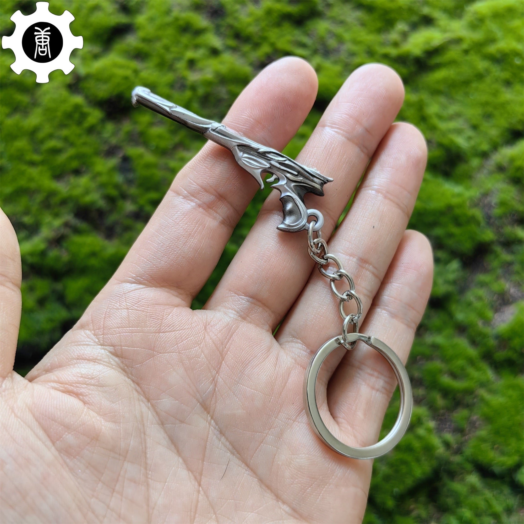 Metal Sovereign Ghost Gun Tiny KeyChain Pendant White - Tophatter Daily Deals