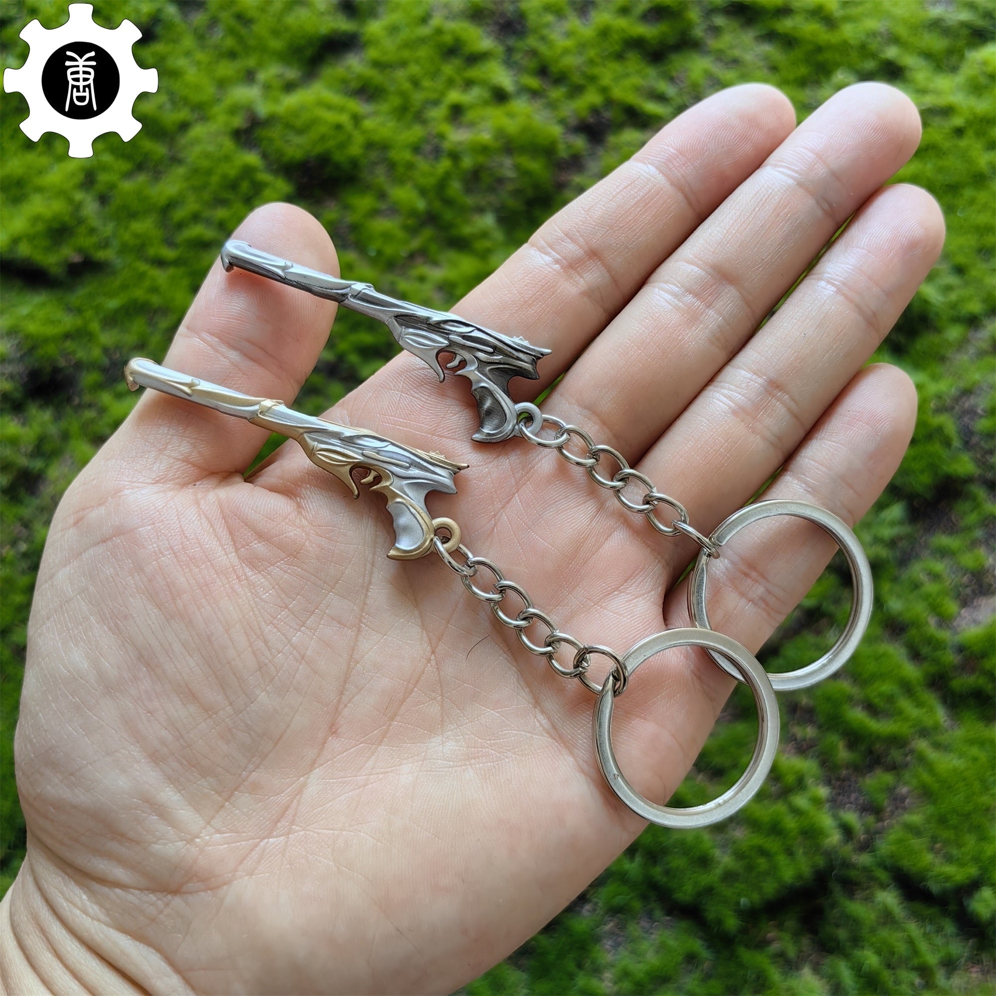 Metal Sovereign Ghost Gun Tiny KeyChain Pendant 2 In 1 Pack - Tophatter Daily Deals