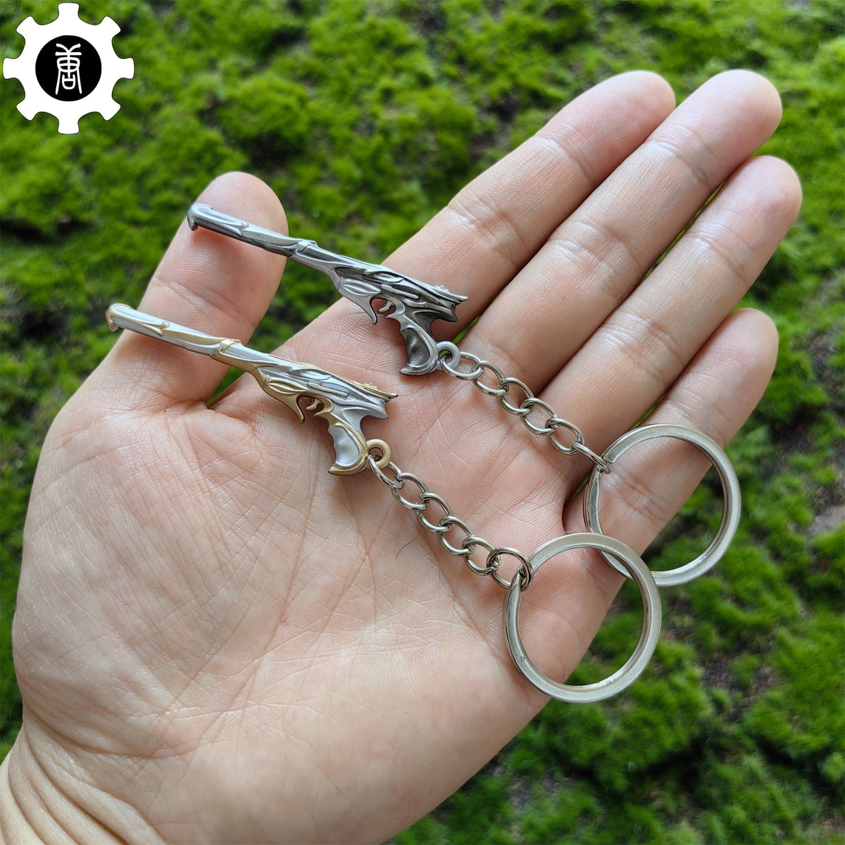 Metal Sovereign Ghost Gun Tiny KeyChain Pendant 2 In 1 Pack - Tophatter Daily Deals