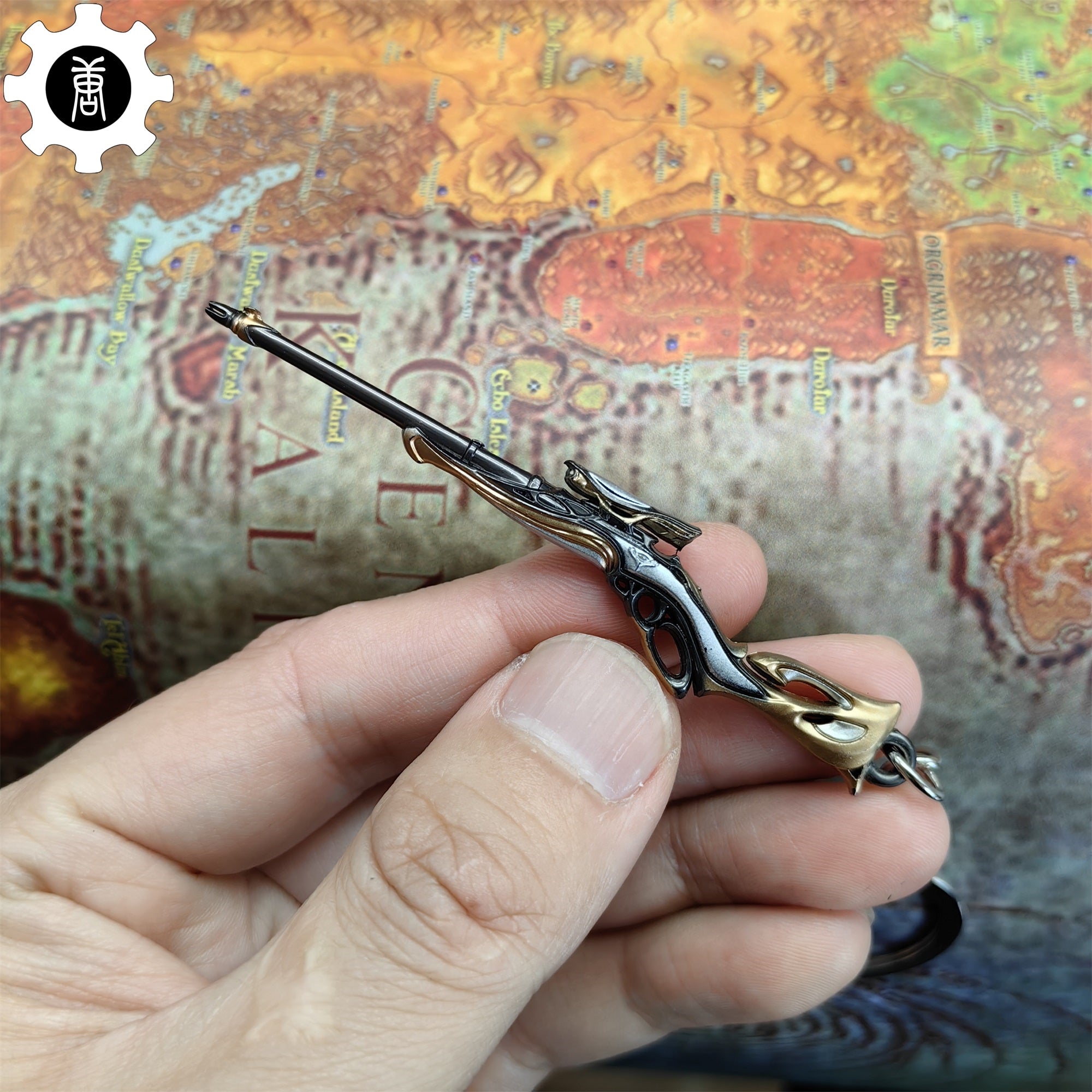 Metal Sovereign Marshal Gun Tiny KeyChain Pendant - Tophatter Daily Deals