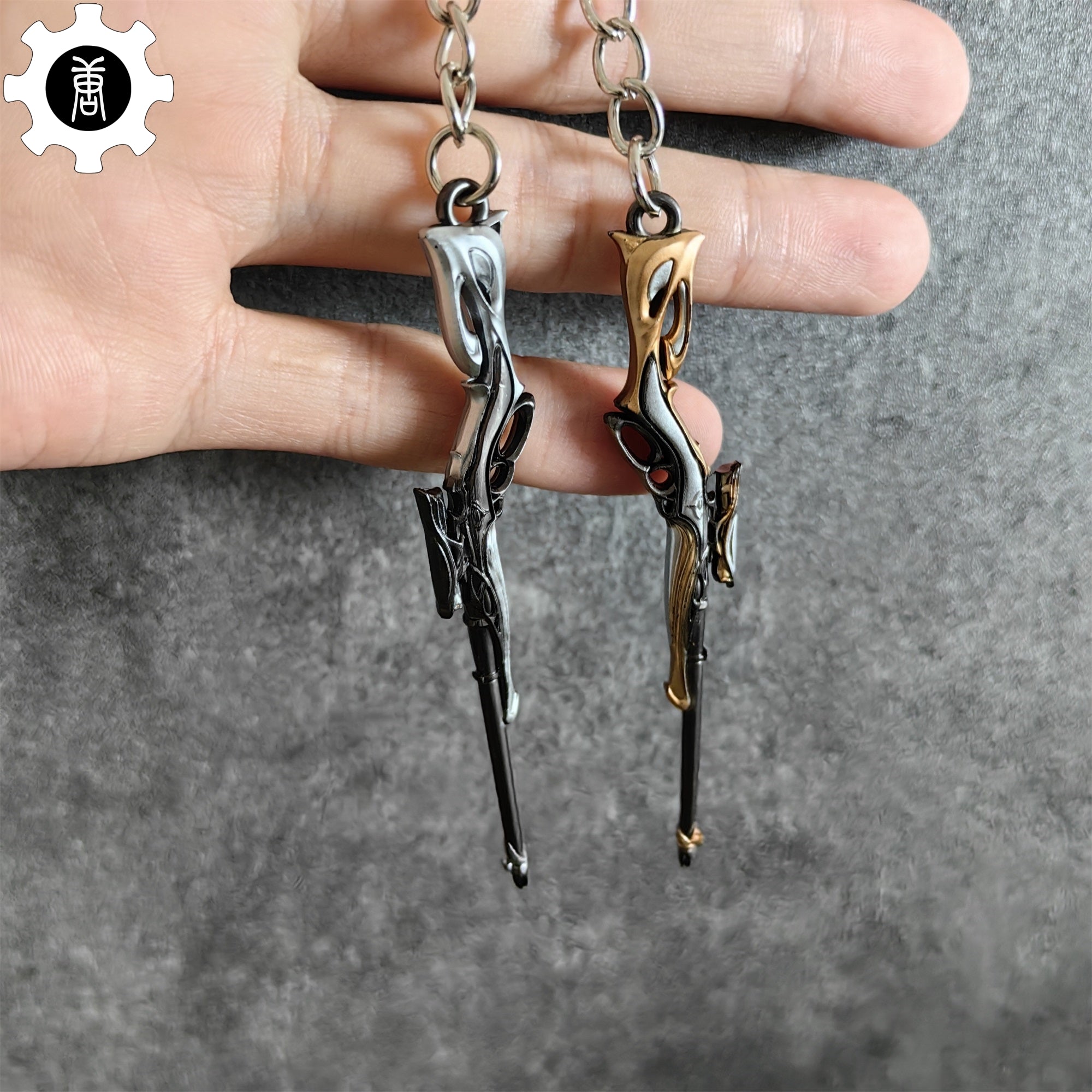 Metal Sovereign Marshal Gun Tiny KeyChain Pendant - Tophatter Daily Deals