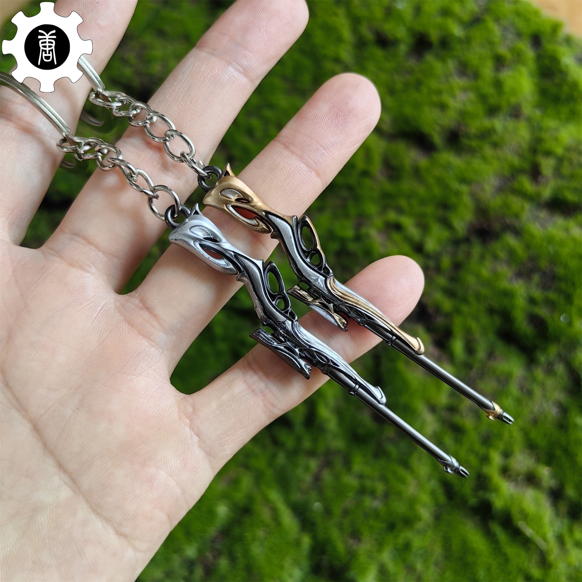 Metal Sovereign Marshal Gun Tiny KeyChain Pendant - Tophatter Daily Deals