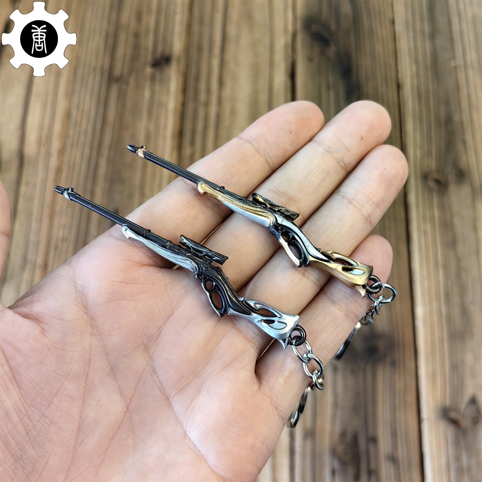 Metal Sovereign Marshal Gun Tiny KeyChain Pendant 2 In 1 Pack - Tophatter Daily Deals