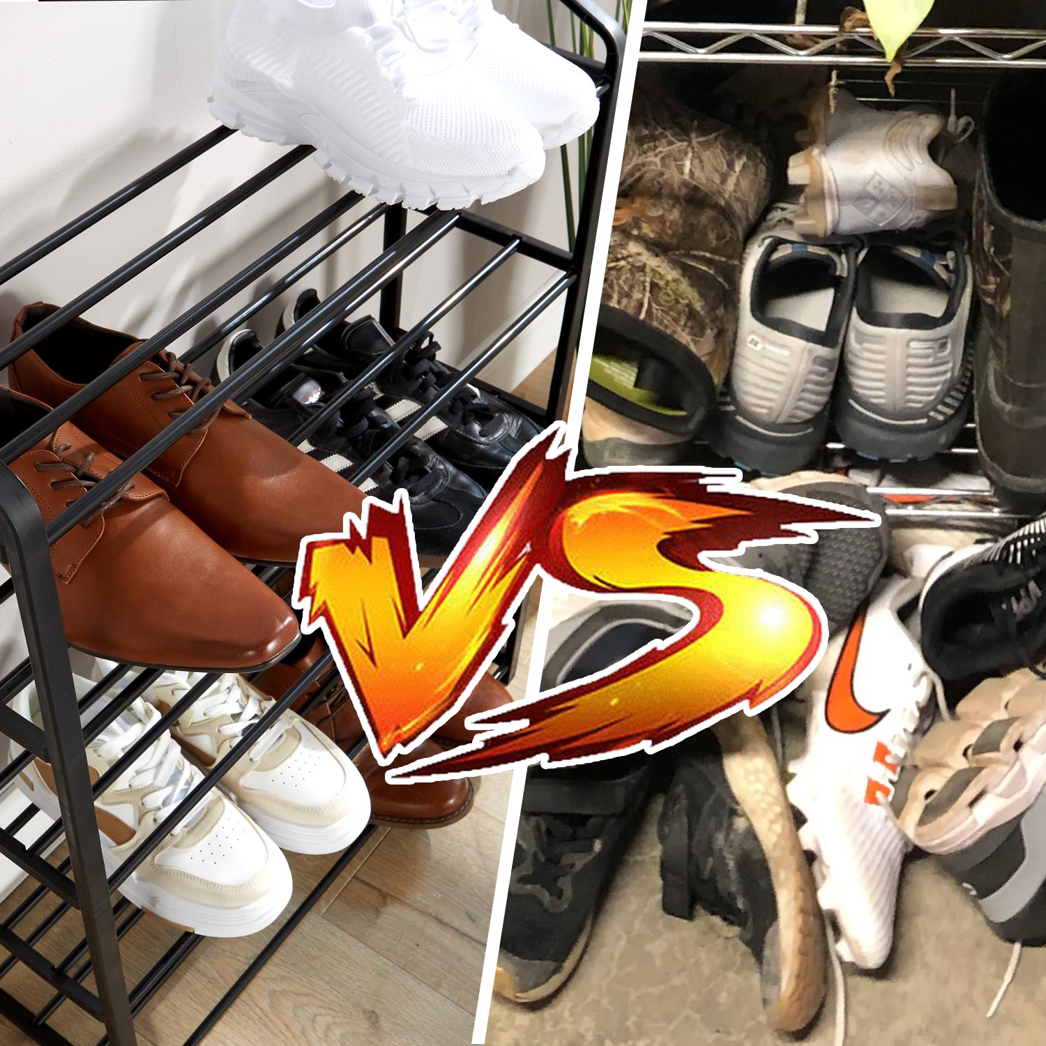 Shoe Storage Rack – Space-Saving Metal Multi-Tier Organizer Shelf for Entryway, Closet or Hallway Shoe storage rack - Tophatter Daily Deals