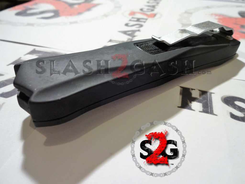 S2G Tactical Spartan D/A OTF Automatic Knife - Damascus Tanto Serrated Knife-OTF - Tophatter Daily Deals