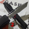 S2G Tactical Spartan D/A OTF Automatic Knife - Damascus Tanto Serrated Knife-OTF - Tophatter Daily Deals