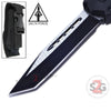 Delta Force Spartan OTF Knife D/A Switchblade - Tanto Warrior Serrated Knife-OTF - Tophatter Daily Deals