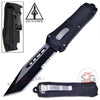 Delta Force Spartan OTF Knife D/A Switchblade - Tanto Warrior Serrated Tanto Serrated - Silver Hardware Knife-OTF - Tophatter Daily Deals