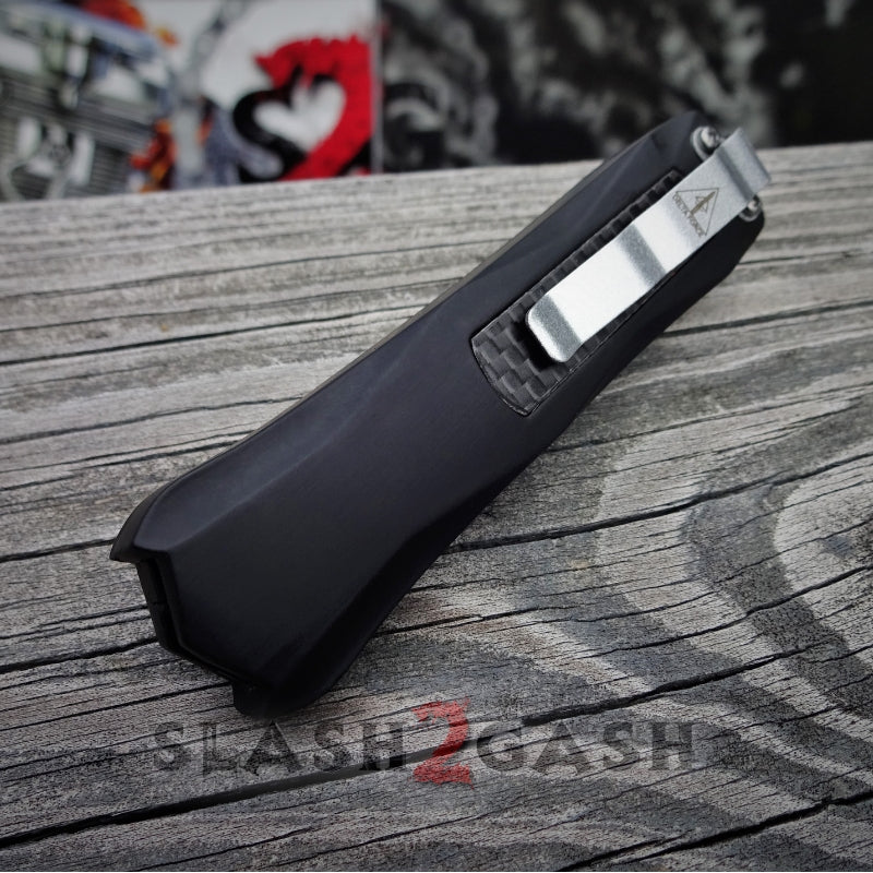 Spartan OTF Knife D/A Automatic 7" Small w/ Carbon Fiber - Tanto Plain Knife-OTF - Tophatter Daily Deals