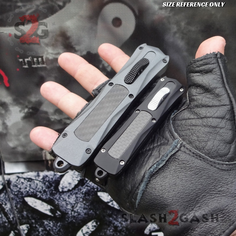 Spartan OTF Knife D/A Automatic 7" Small w/ Carbon Fiber - Gladius Knife-OTF - Tophatter Daily Deals