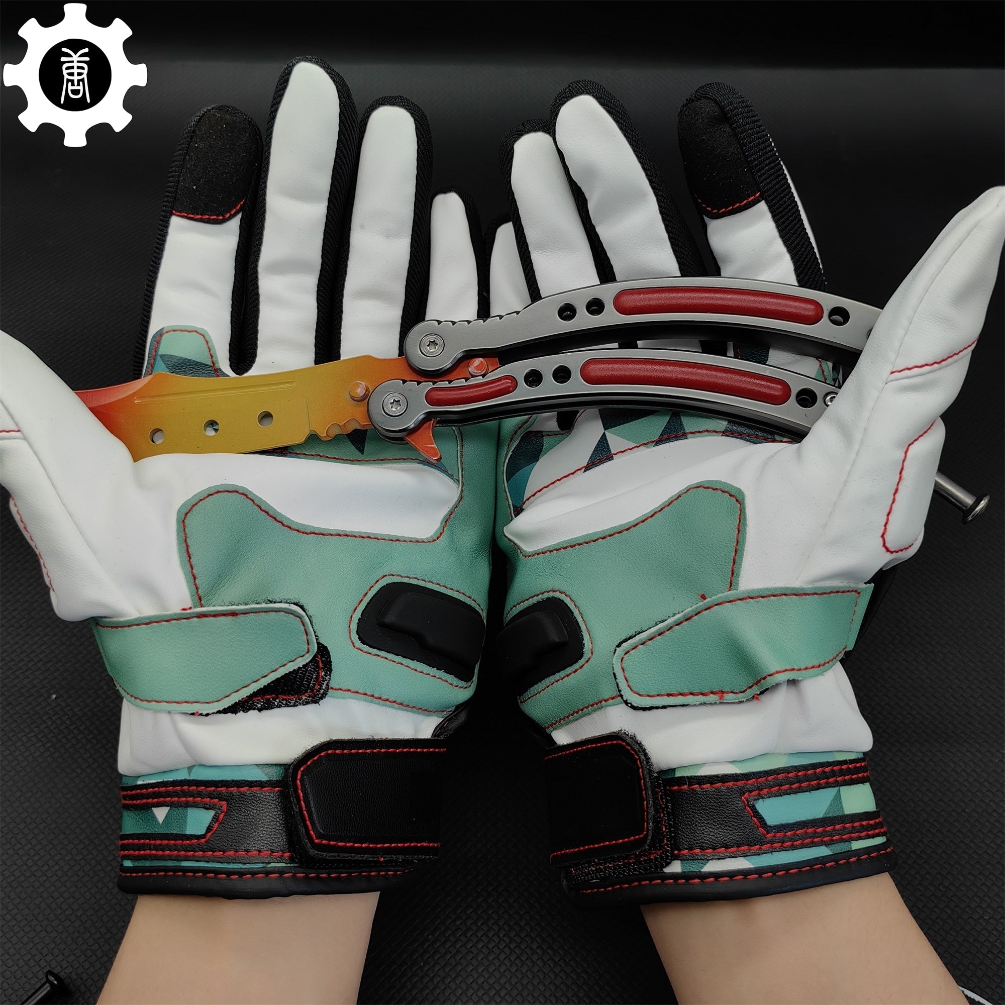Spearmint Moto Gloves A Pair Game Cosplay Prop - Tophatter Daily Deals