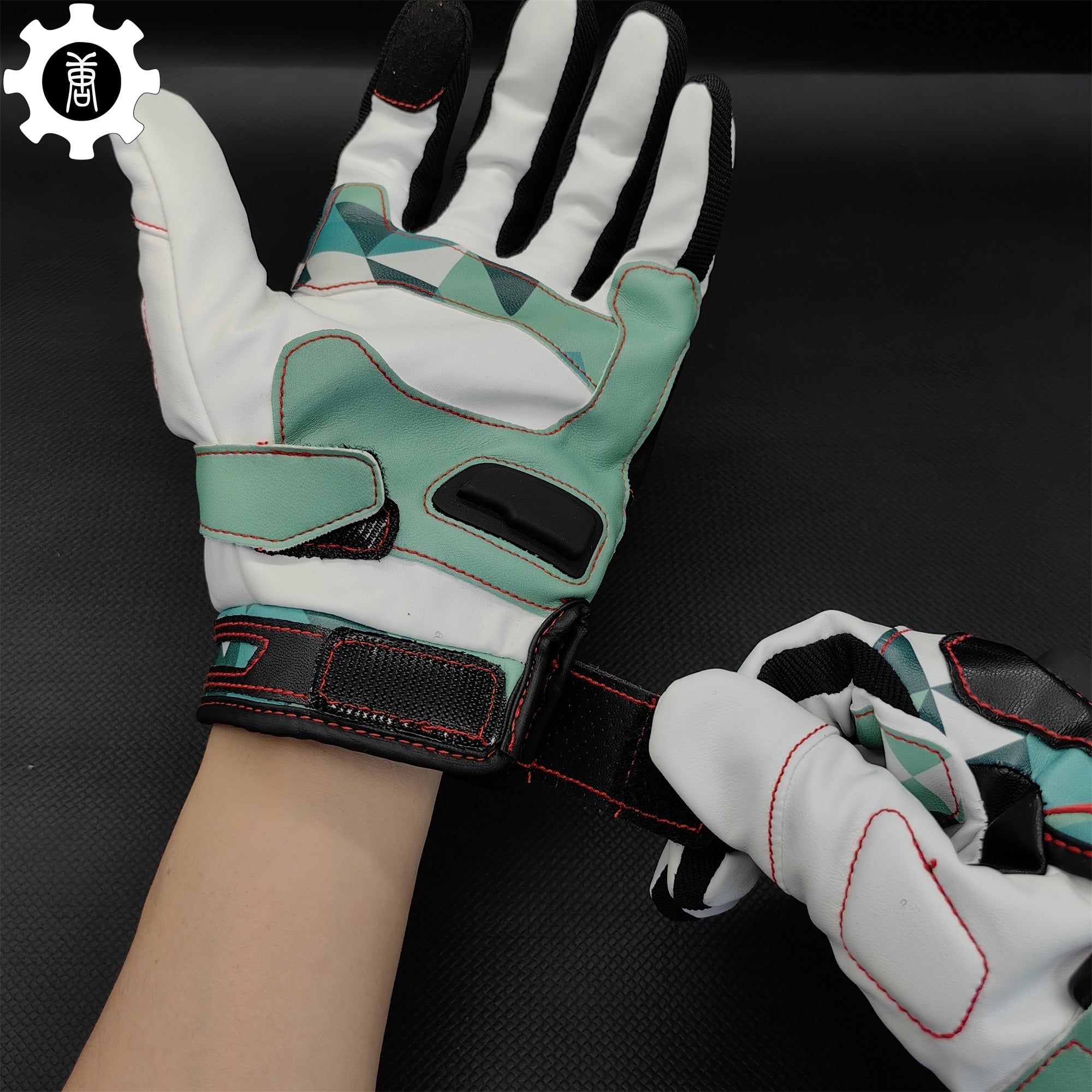 Spearmint Moto Gloves A Pair Game Cosplay Prop - Tophatter Daily Deals