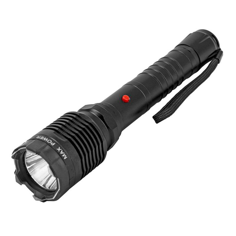 Special Force Tactical Metal Stun Gun Rechargeable LED Flashlight - TOPHATTER'S ARMORY DEALS Collectible Weapons - Tophatter Daily Deals