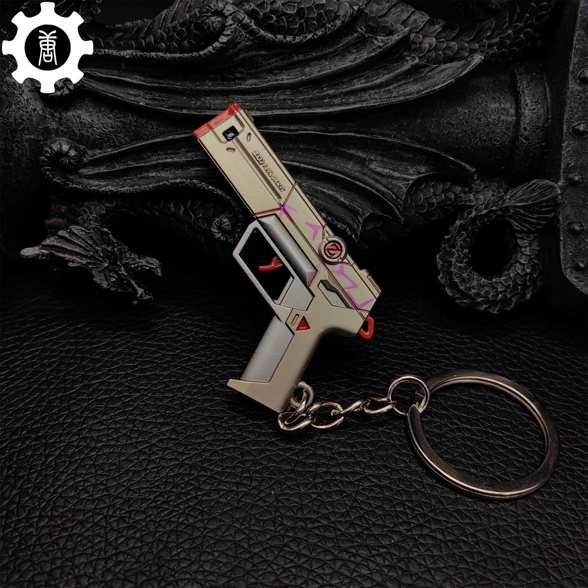 Tiny Spectrum Classic Pistol Gun Metal Keychain - Tophatter Daily Deals