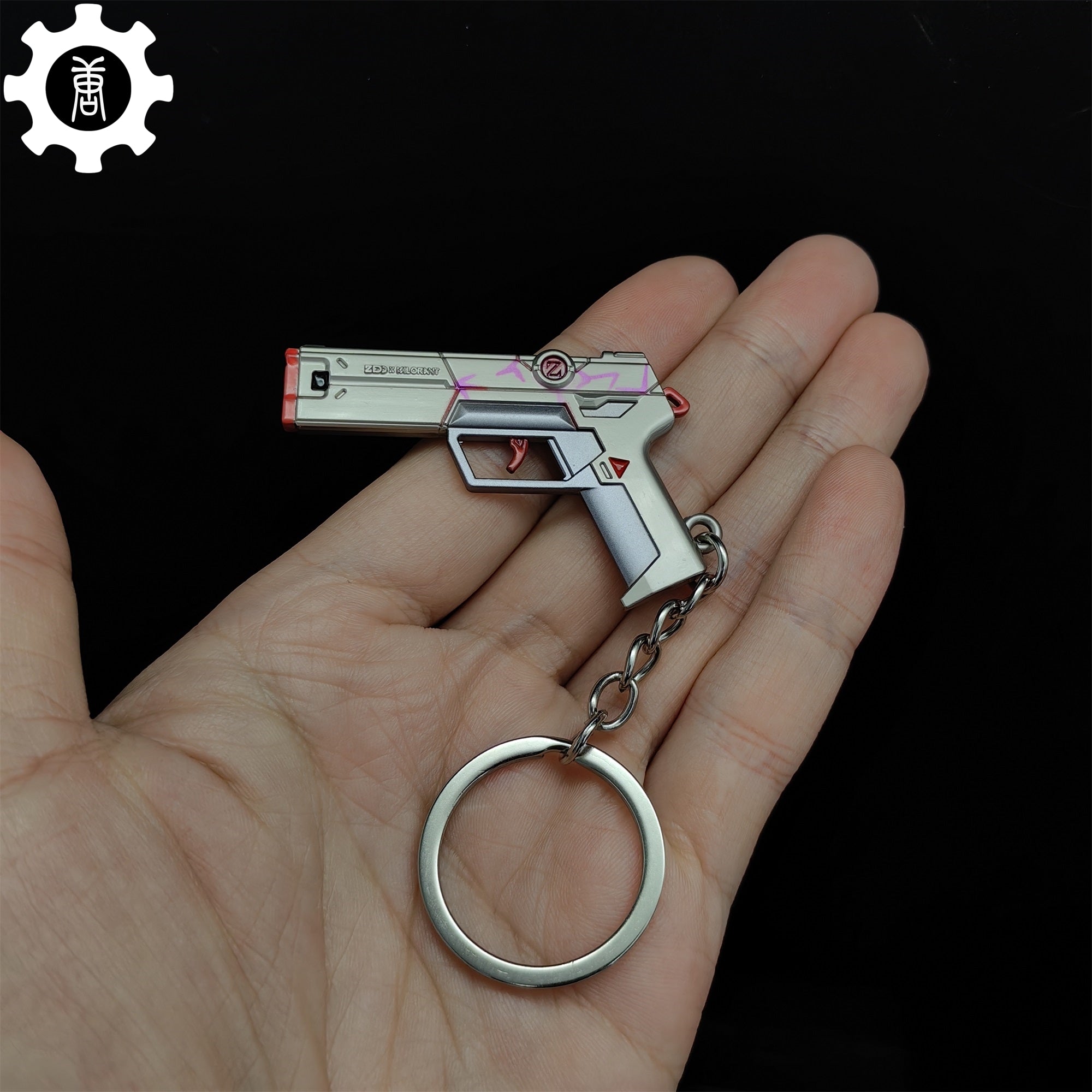 Tiny Spectrum Classic Pistol Gun Metal Keychain - Tophatter Daily Deals