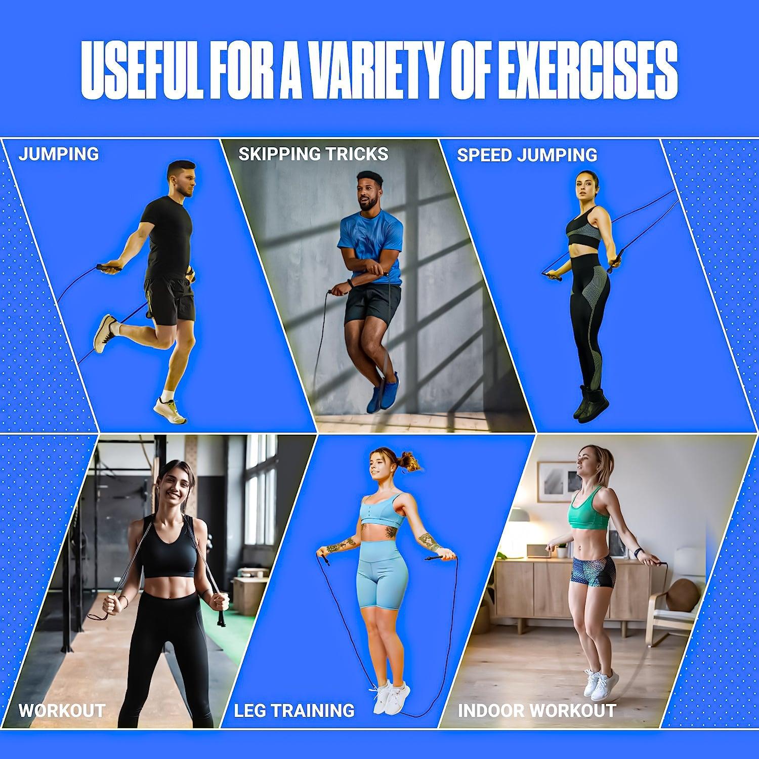 Best Skipping Ropes for Weight Loss - Skipping Rope Jump Speed Exercise Adult Kids Crossfit Exercise & Fitness - Tophatter Daily Deals