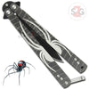 Black Widow Butterfly Knife Spider Webslinger Balisong Knife-Balisong - Tophatter Daily Deals