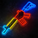 M4A4 Spider Lily Color Rifle Neon Light Wall Decor - Tophatter Daily Deals