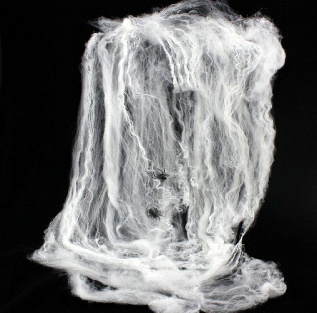 Halloween Spider Webbing - Halloween Decoration Spider Web Spiders Stretchable Cobweb Festive & Franchise - Tophatter Daily Deals
