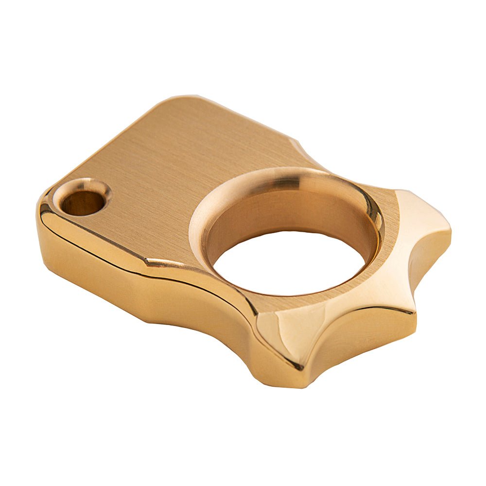 Spike Ring Self Defense Full Brass Brass Knuckles - Tophatter Daily Deals