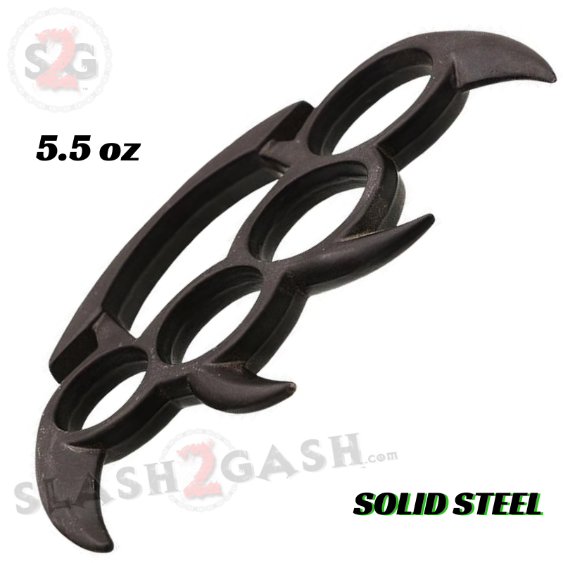 Claw Knuckles Spiked Paperweight Bladed Belt Buckle - Black Belt Buckle - Tophatter Daily Deals