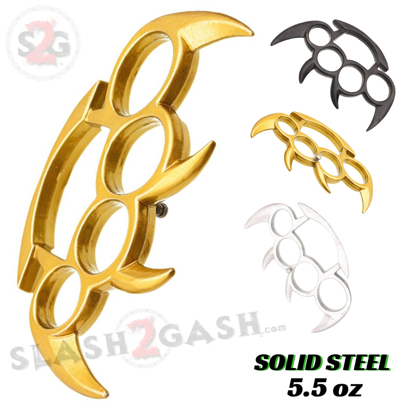 Claw Knuckles Spiked Paperweight Bladed Belt Buckle - Asst. colors Belt Buckle - Tophatter Daily Deals