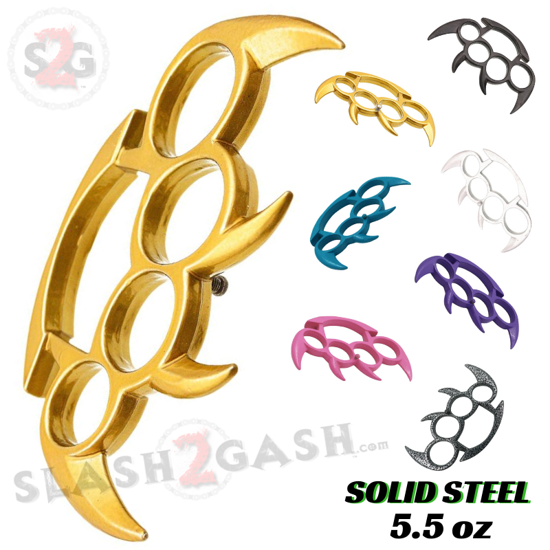 Claw Knuckles Spiked Paperweight Bladed Belt Buckle - Asst. colors Belt Buckle - Tophatter Daily Deals