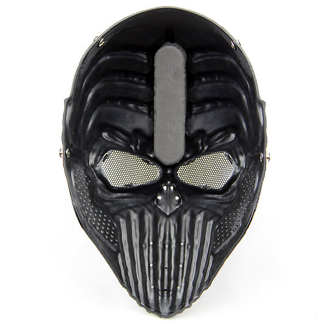 Spine Tingler Tactical Mask Airsoft Wargame Paintball Motorcycle Halloween Full Face Skull Face Mask - Tophatter Daily Deals