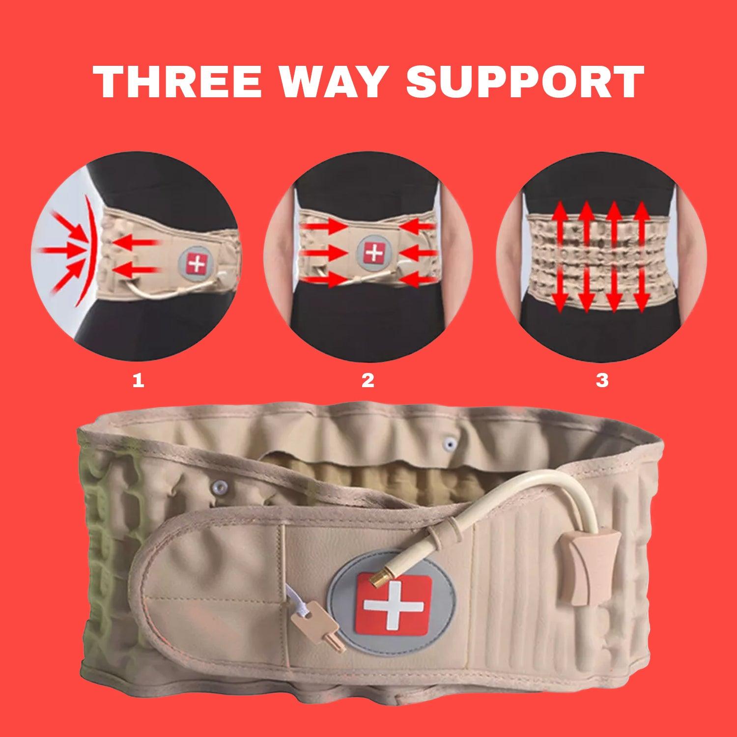 Lumbar Support Belt - Pain Relief Lower Back Spine Decompression Belt Back Brace Health Care - Tophatter Daily Deals