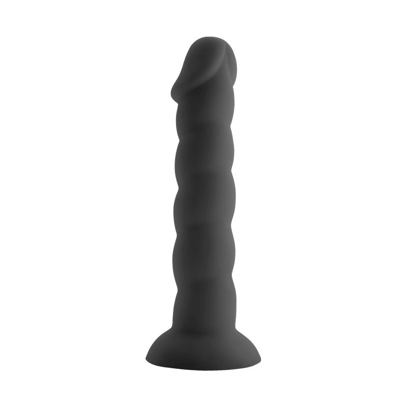 Spiral Cock Black Silicone Dildo - 19cm insertable > Dildos > Realistic Dildos - Tophatter Daily Deals