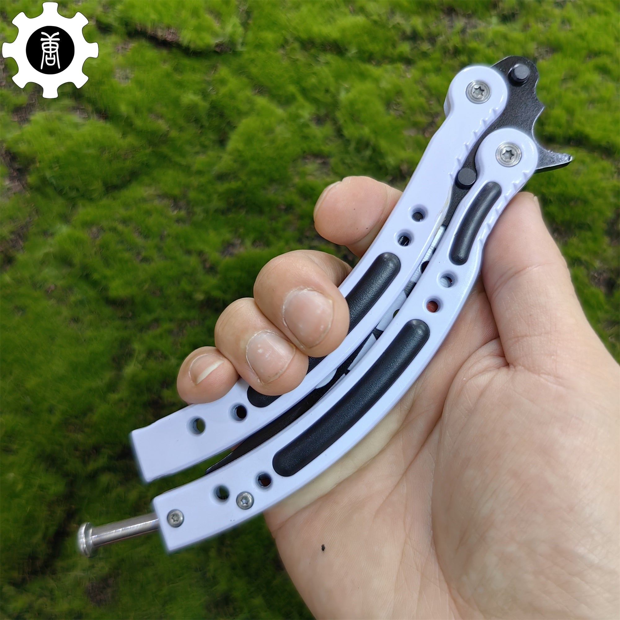 Spitfire Shark Bomber Metal Balisong Game Butterfly Knife - Tophatter Daily Deals