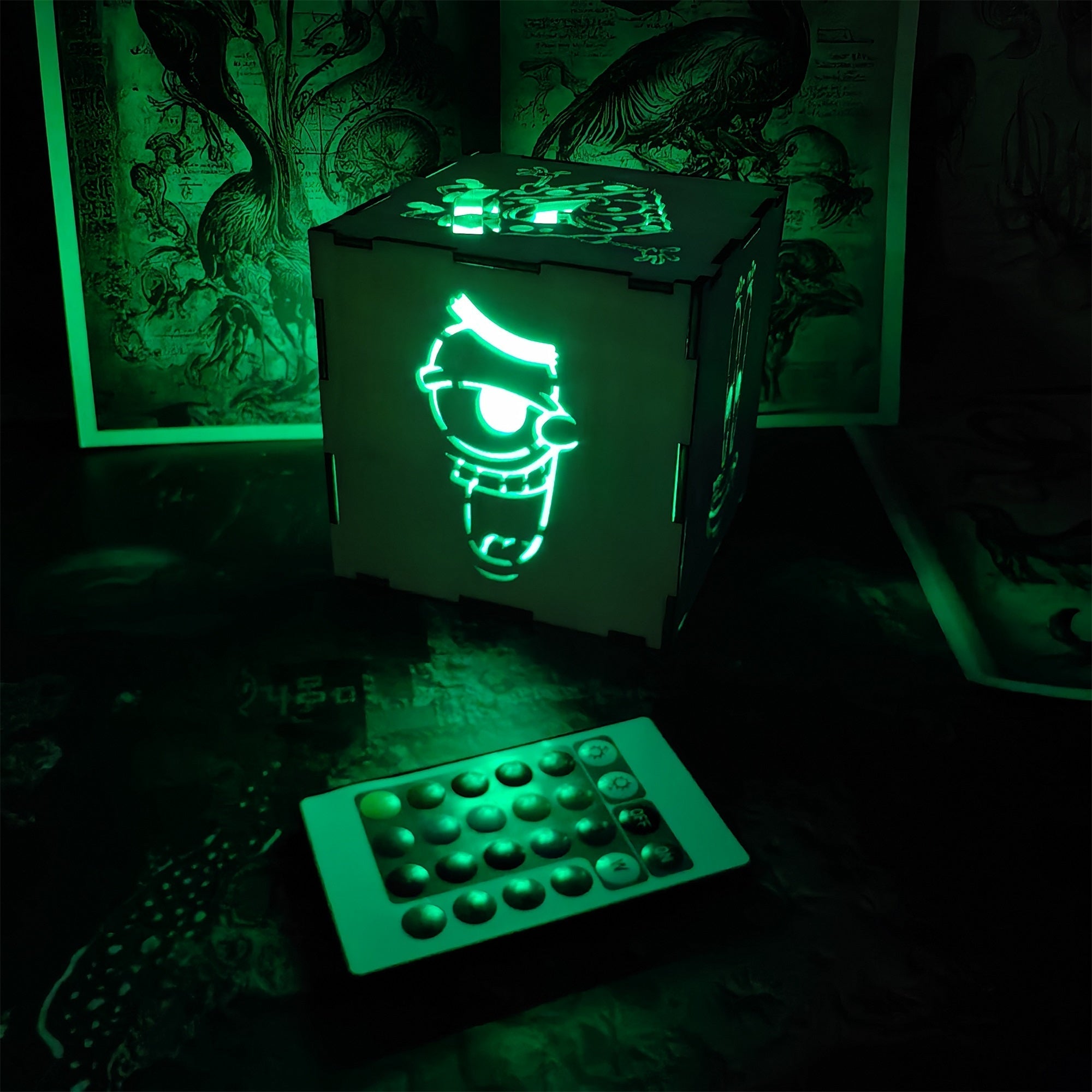 Handmade SpongeBob Wooden Lantern Night Light - Tophatter Daily Deals