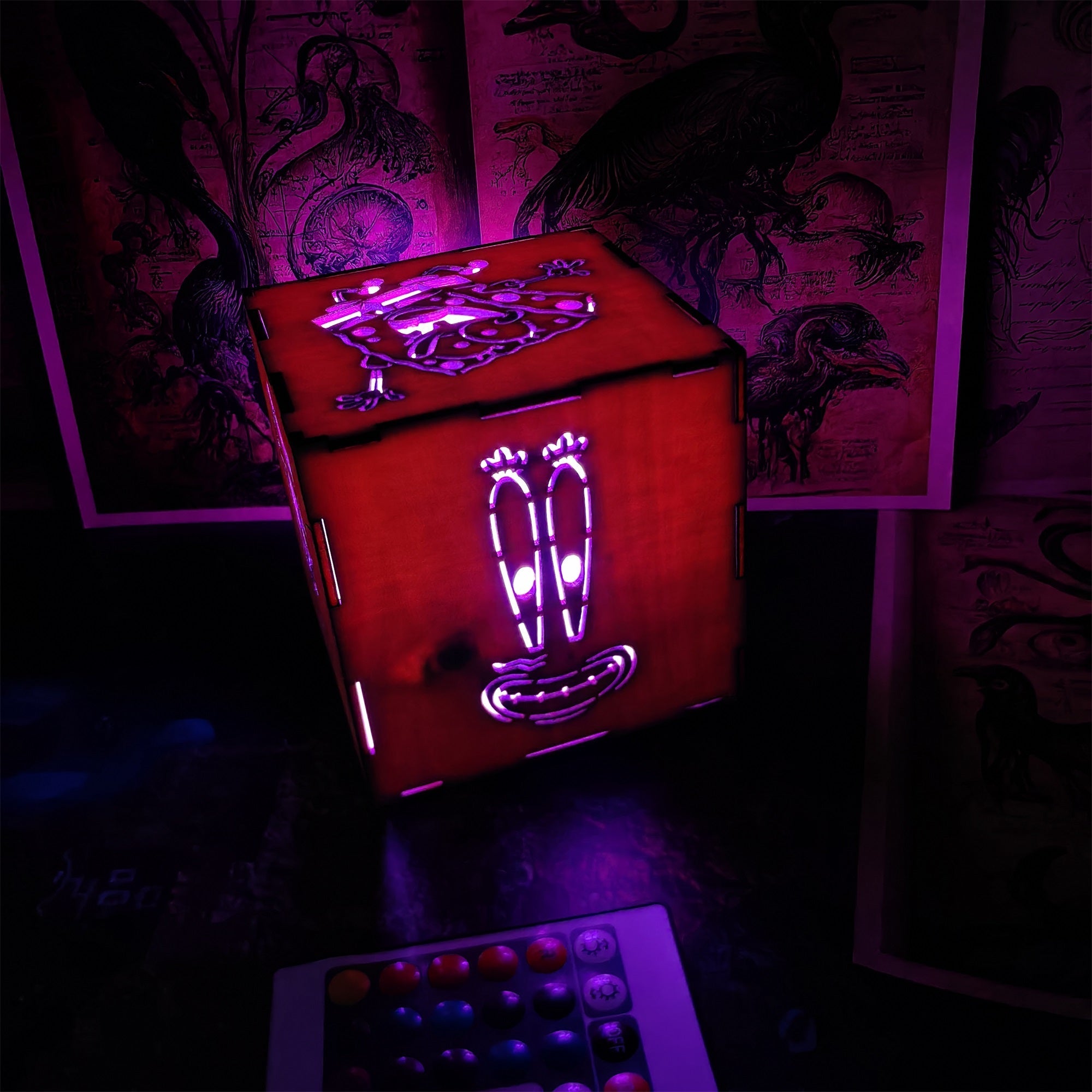 Handmade SpongeBob Wooden Lantern Night Light - Tophatter Daily Deals