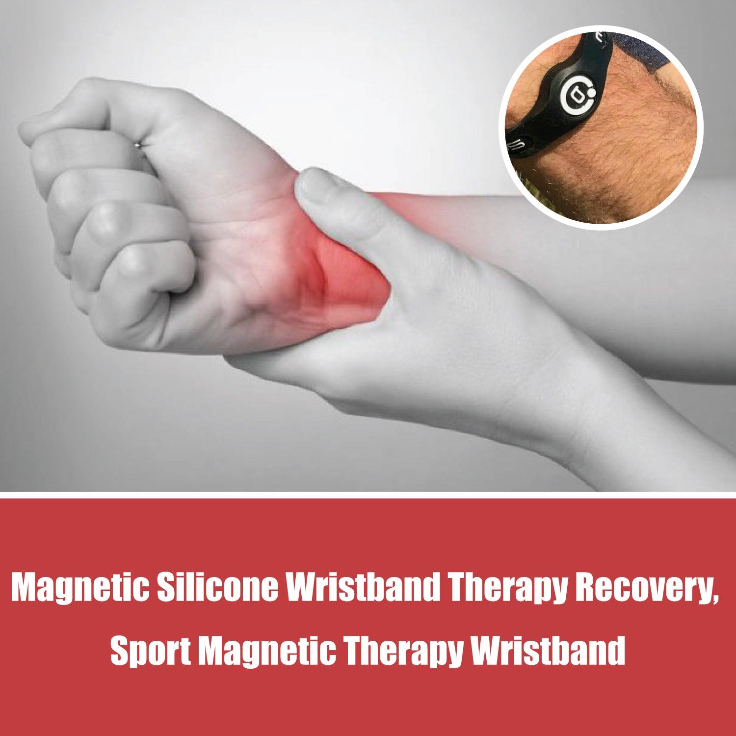 Sport Magnetic Wristband - Bioflow Bracelet Sport Twin & Slim- Magnetic Silicone Wristband Therapy Recovery Health & Beauty - Tophatter Daily Deals