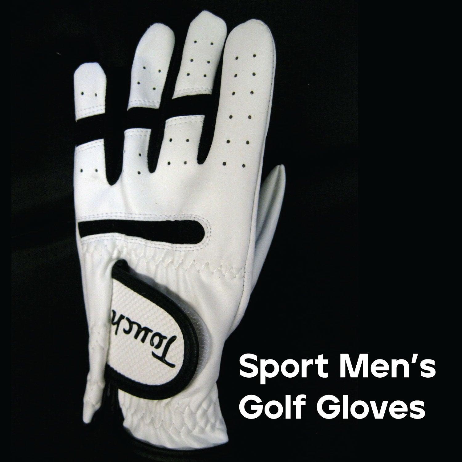 Golf Gloves Left Hand - Mens Golf Gloves Left Hand Right Leather Cabretta With Ball Marker Value Pack, Golf Gloves Men All Weather Soft Comfortable Sports & Outdoor - Tophatter Daily Deals