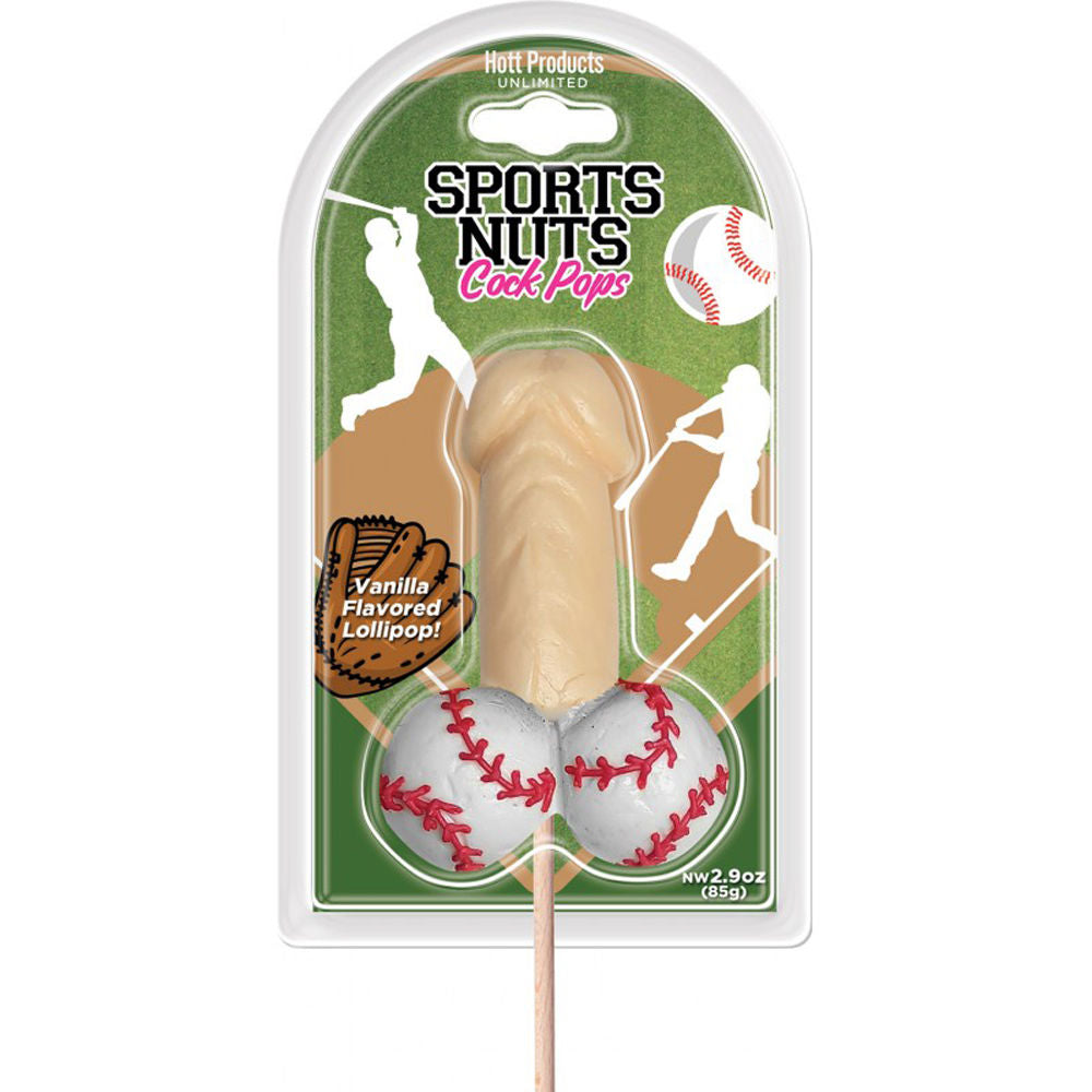Sports Nuts Cock Pop (Vanilla Baseball) – Novelty Flavored Edible Candy Lollipop > Novelties > Candy & Edible Items - Tophatter Daily Deals